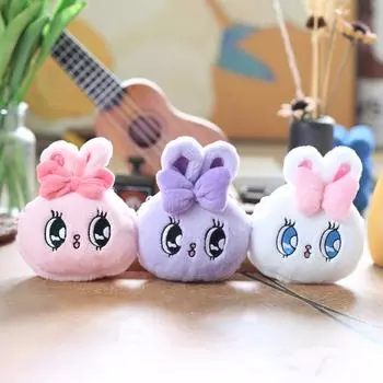 Милый маленький кролик кошелек для монет подвеска плюшевая игрушка кукла сумка подвесное украшение брелок кукла кукла кукла 12 cm.