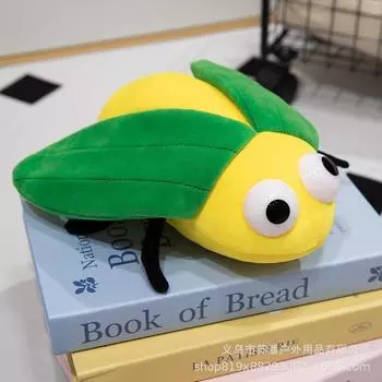 Cute Luminous Insect Little Bee Seven-Star Ladybug Doll Simulation Ladybug Throw Pillow Funny Children 21cm0.13kg