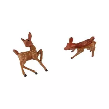 Cute Moss Resin Craft Bonsai Terrarium Animal Figurine Sika Deer Ornament Miniature A