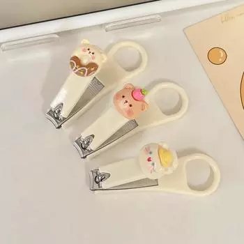 Cute Nail Clippers Single Home Portable Nail Tools for Girls Exquisite Small Stainless Steel Nail Clippers 5pcs