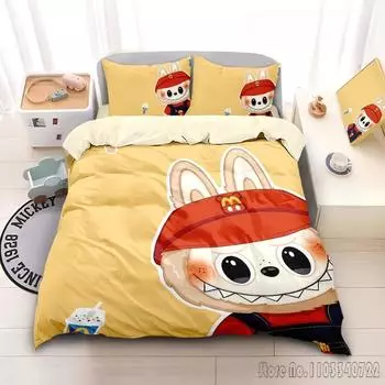 Cute New Anime MNS Duvet Cover Set HD Comforter Cover for Kids Bedding Sets Bedclothes Bedroom Decor Baby 120x150cm