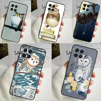 Cute Owl Cartoon For Samsung Galaxy M13 M33 M53 M12 M32 M52 M14 M34 M54 M20 M51 M21 M30s M31s M15 M55 Case Samsung M12
