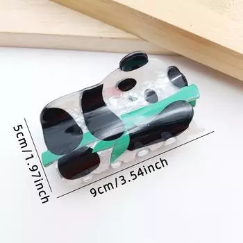 Cute Panda Hair Clip Acetate Claw Clip Creative Animal Shark Clip for Women Fashion Hair Claw Headwear Hair Accessories