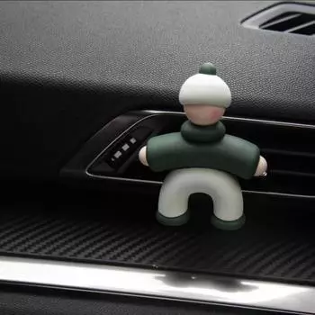 Cute People Shape Car Perfume Clip Non-toxic Automotive Aromatherapy Diffuser Unisex Style 12