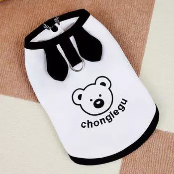 Cute pet cat dog clothes small dog tractable vest spring and summer thin XS