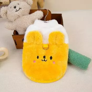 Cute pet clothing 2025 new cat teddy puppy dog clothes autumn and winter thickened coral fleece thermal vest S