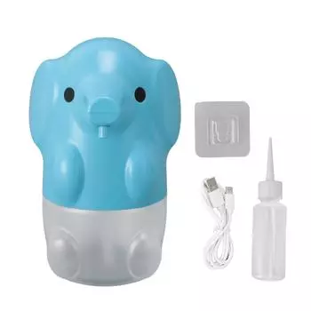 Cute Pet Elephant Touchless Soap Dispenser USB Rechargeable Automatic Foaming Soap Dispenser for синий