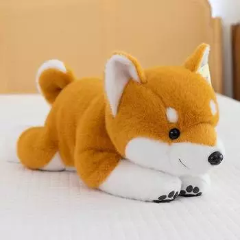 Cute Pet Party Style Husky Shiba Inu Dog Doll Silly Style Healing Cute Pet Pillow Doll Children s Gift 30cm