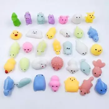 Cute Pet Stress Relief Dumpling Toy - Soft Rubber Animal Squeeze for Christmas Decompression