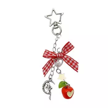 Cute Phone Charm Stylish Keyrings Pendant Beautiful Bowknot Keychain Bag Hanger for Collectors and Keychain Enthusiasts A