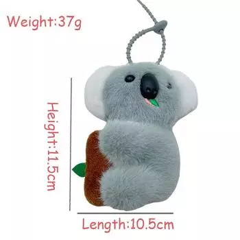 Милая плюшевая мультяшная кукла коала брелок сумка кулон розовый