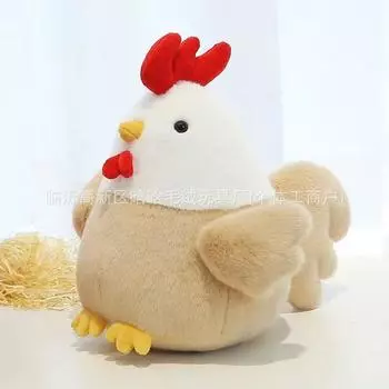 Cute Plush Chicken Doll Toy Hen Rag Doll Ten Inch Grab Machine Doll Wedding Splashing Event Gift Rooster 30cm