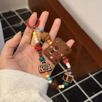 Cute Plush Keychain Felt Car Key Ring Creative Christmas Tree Pendant Children Christmas Tree