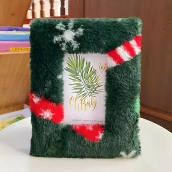 Cute Plush Photo Frame Creative Art Home Living Room Decoration Family Picture Display Modern Simplicity Ornament Decorations 18.5x23.5cm розовый