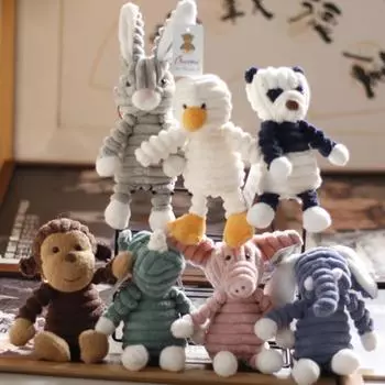 Милый плюшевый кулон-кукла Лев Слоник Брелок Подвеска на сумку Кукла для игрового автомата с клешней 20Cm