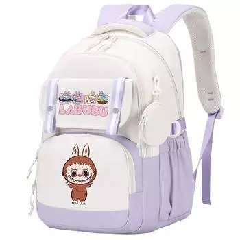 Cute Printed Backpack Teenager Student Girl Boy Knapsack Large Capacity Waterproof Casual Bag Coin Purse Women Laptop Bag Mochila