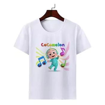 Cute Printed Cartoon Anime Modal Children S Men S And Women S Short Sleeve T-Shirt Children S Clothing S