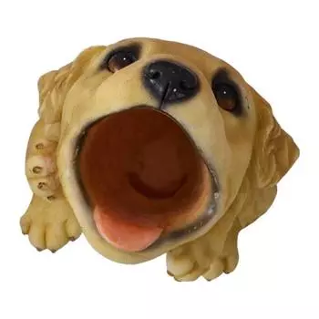 Cute Puppy Pen Holder Resin Desktop Organizer for Stationery Mini Dog Desktop Ornament Creative Gift for Students Office B