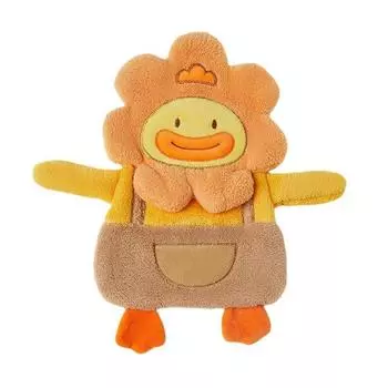Cute Rabbit Duck Hand Towel Thickened Coral Velvet Super Absorbent Quick-Dry Cleaning Dishcloth for Kitchen Kids Handkerchiefs синий