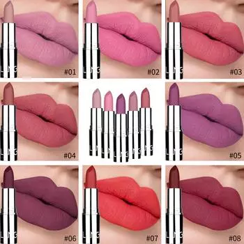 Cute RED Tube Mouth Red Brick Red Aunt Lipstick - Непростой сладкий бархат 15X1.5cm красный