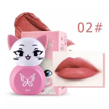 Cute RED Tube Mouth Red Brick Red Aunt Lipstick - Непростой сладкий бархат One Size