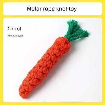 Cute Relieving Stuffy Little Teddy/Pomeranian Pet Supplies Dog Knotted Radish [Second Half Price]]