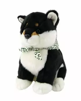 Cute Sale Black Mameshiba Sitting Plush Toy L чёрный