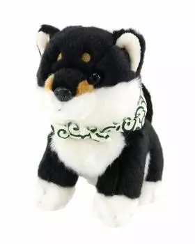 Cute Sales Kuromameshiba Sitting Plush Small Toy, чёрный