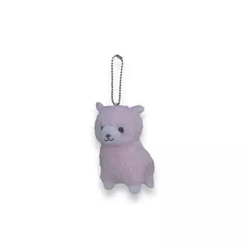 Cute Sales Plush Alpaca Ball Chain Pink F0193