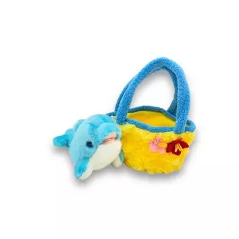 Cute Sales Plush Toy Going Out Series Dolphin Blue B0019