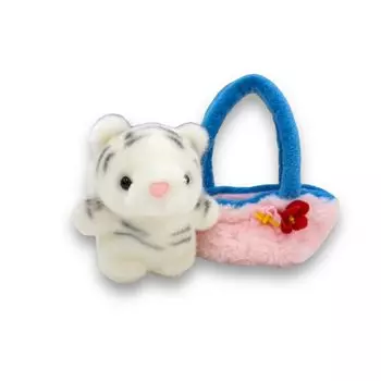 Cute Sales Plush Toy Outing Series White Tiger B0036