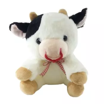 Cute Sales Sitting Cow Plush F0274 Toy, Medium,