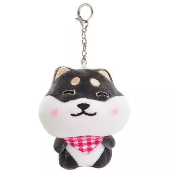 Cute Scarf Plush Dog Keychain Plush Doll Puppy Dog Pendant Scarf Shiba Keyring Car Keyring