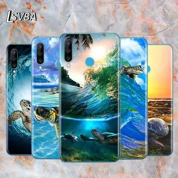 Милый чехол из морской черепахи, мягкий силиконовый чехол из ТПУ для Huawei P40 P30 P20 Pro P10 P9 P8 Lite E Plus 2019 2017, чехол для телефона P8 Lite 2016