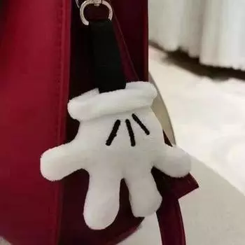 Cute Small Hand Pendant Xiaohongshu Same Plush Cute Keychain Student Bag Pendant Female Keychain Gift Key Buckle белый