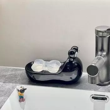 Cute Snail Soap Dish Creative Ceramic Soap Box Decoration el Toilet Soap Organizer Modern Home Bathroom Accessories Gift