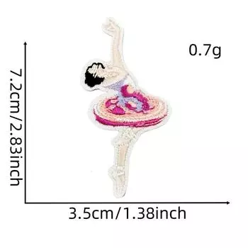 Cute Solid Color Cartoon Embroidery Cloth Sticker Computer Embroidery Ironing Cloth Sticker Embroidery Patch Hot Melt Adhesive Model Solid color cloth sticker 4 #