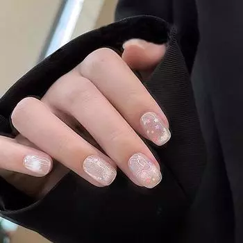 Cute Star Shape Macaron Color Nail Glitter For Nail Art Nail Charm Decoration Accessories Nail Art Diy