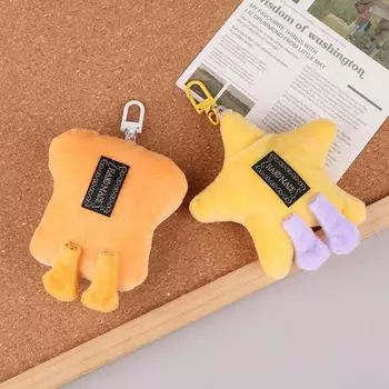 Милые звезды, плюшевые игрушки, куклы, брелок-писк, пушистая мягкая игрушка, рюкзак, сумка, подвески, очаровательный подарок для детей, подруги as the picture