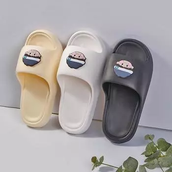 Cute Summer Indoor Slippers for Men and Women - Celebrity Style Couples Bathroom Footwear 36-37