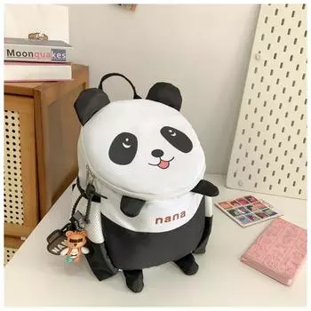 Cute Super Cute Little Panda Small Backpack College Students Traveling To Early Education Class single package