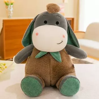 Cute Sweet Potato Little Donkey Doll Bed Ragdoll Sleeping Pillow Plush Toy Creative Birthday Gift Doll Brown donkey 28cm