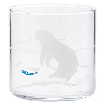 Cute tableware Polar Bear Swimming Glass Soba Choco Glass 300ml North Pole Approx. SAN3642-1
