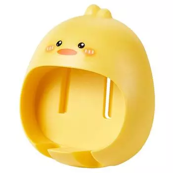 Милый держатель для зубных щеток, многоцелевой, без перфоратора, мультяшный, настенный, с изображением животных