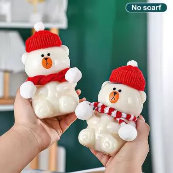 Cute Water Bottle Bear Shaker Bottle Milk Tea Drinking Cup Portable Drink Bottle Kitchen Milk Tea Water Bottle Couple Christmas