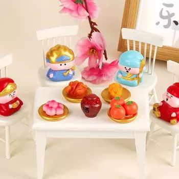 Cute Year Bring In Wealth And Treasure Mascot Buddha Land Father-In-Law God Of Wealth Resin Ornament Home Car Decoration