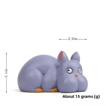 Cute Yubaba Chihiro No Face Man Rat Anime Character Mini Model Props Decoration Prone Mouse
