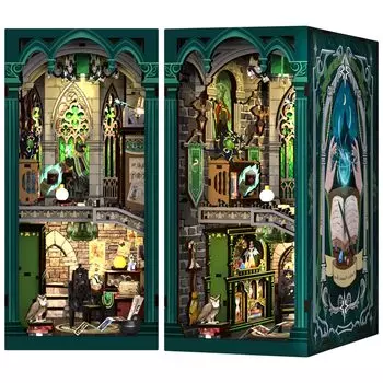 CuteBee DIY Booknook Kit Dollhouse Kit Miniature House Kit BookNook Подходит для начинающих, подростков, взрослых, подарков на день рождения, коллекция украшений