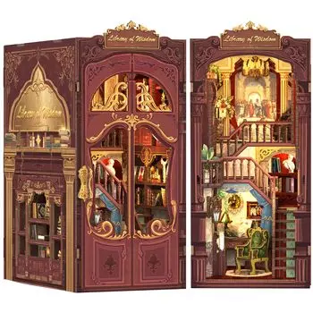 CuteBee DIY Booknook Kit Dollhouse Kit Miniature House Kit BookNook Подходит для начинающих, подростков, взрослых, подарков на день рождения, коллекция украшений