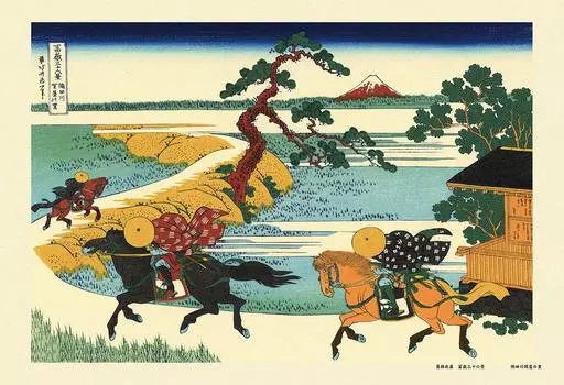 Cuties 300 Piece Jigsaw Puzzle Sumida River Sekiya no Sato Views of (Thirty-Six Mt. Fuji) (26x38cm)